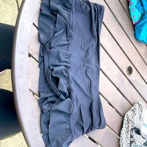 Attached swim skirt bottom